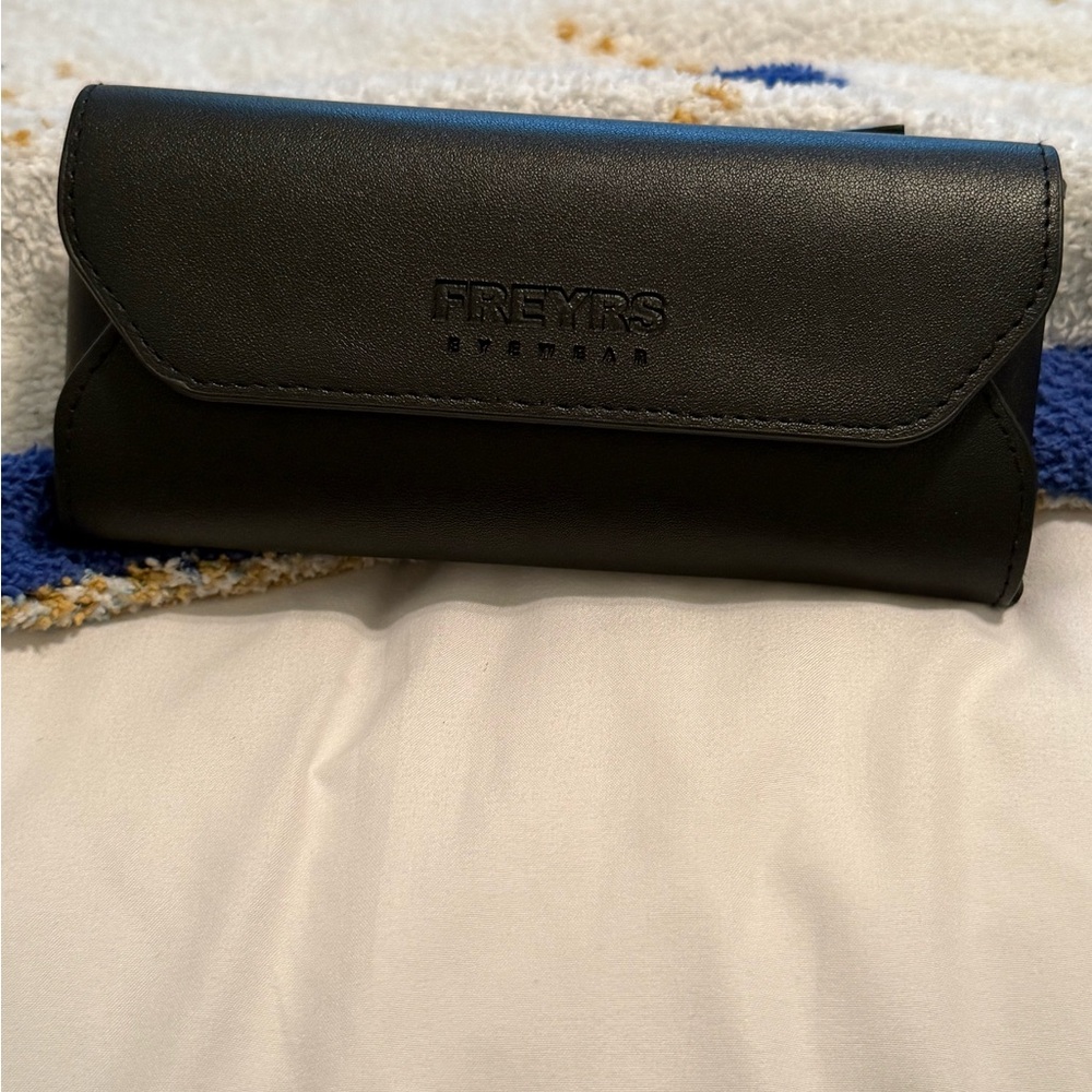 Freyrs sunglasses 
Black with sunglasses case!
